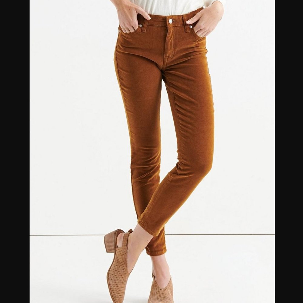 Lucky Brand Ava Mid Rise Skinny Corduroy Pant